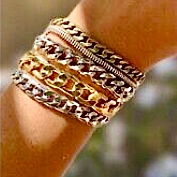 Jenny Bird Jewelry - JENNY BIRD Mixed Metal Stacked Chain Bracelet